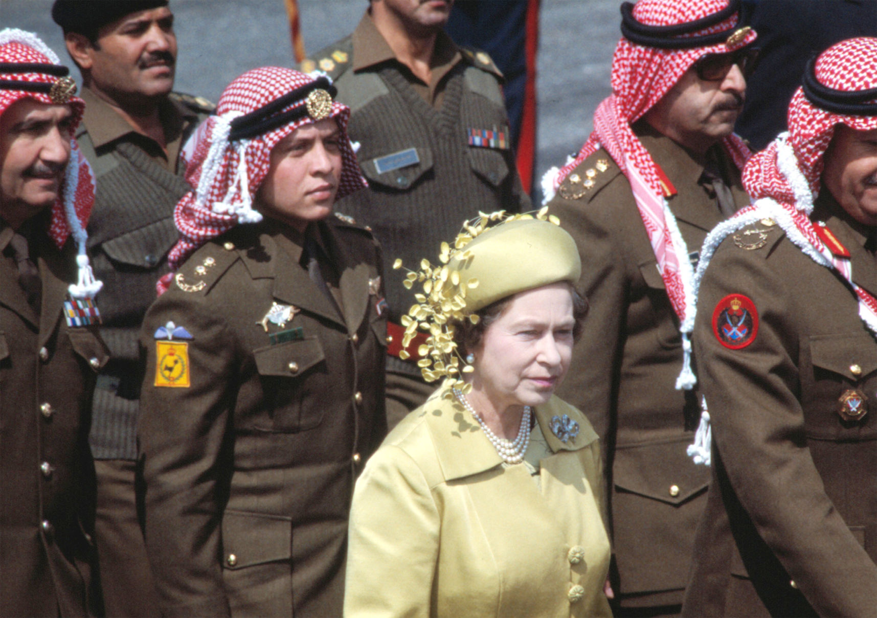 1984: Queen Elizabeth II, Jordanian Army